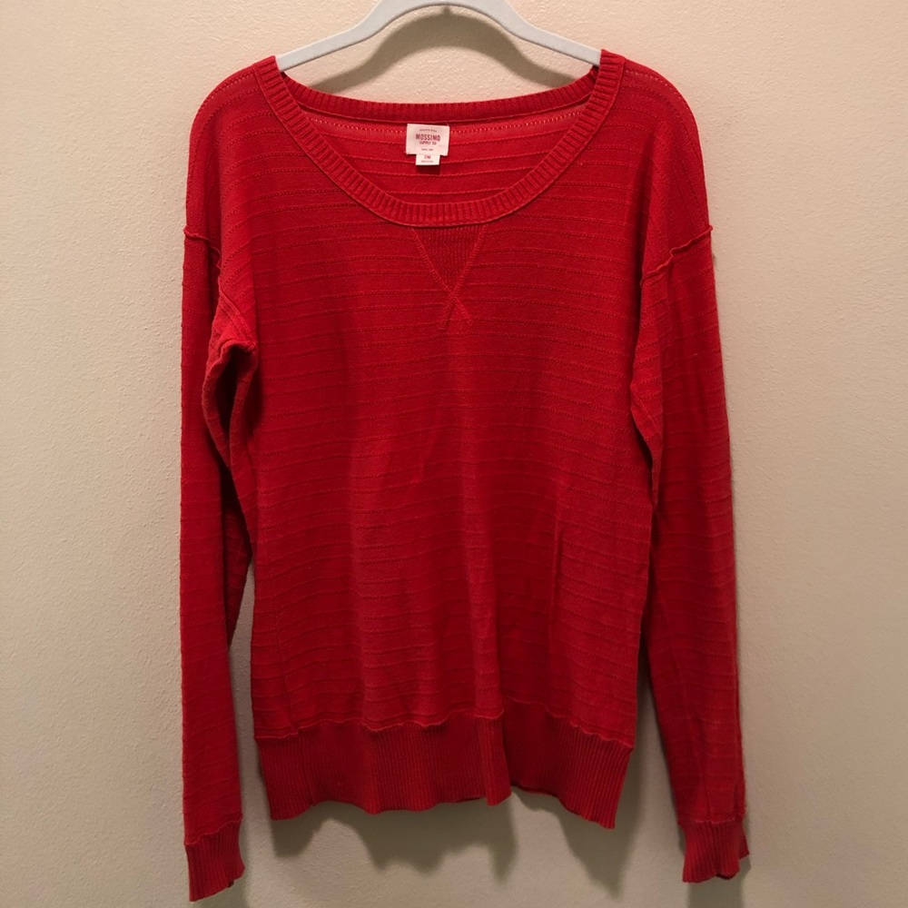 Red Mossimo Supply Co. Sweater